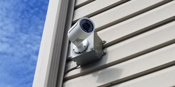Security Camera On A House