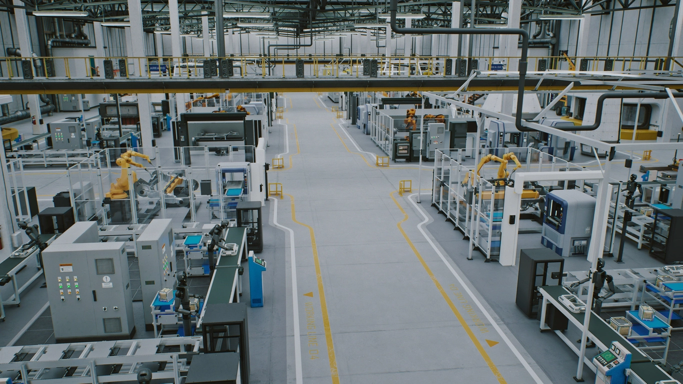 automotive factory floor surveillance cameras