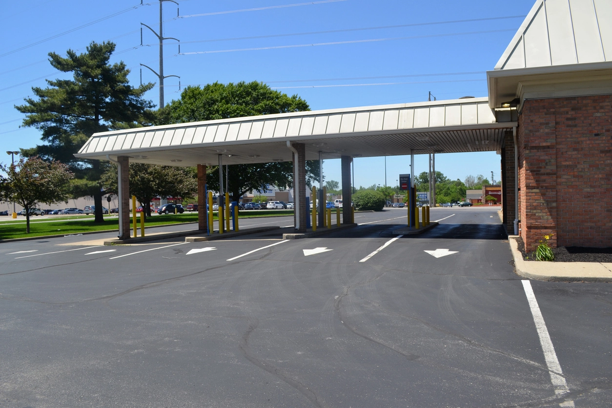 bank parking lot and exterior surveillance cameras