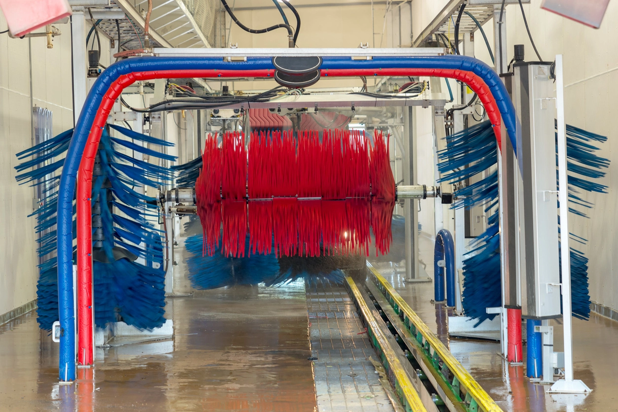 car wash tunnel surveillance cameras in wet environment