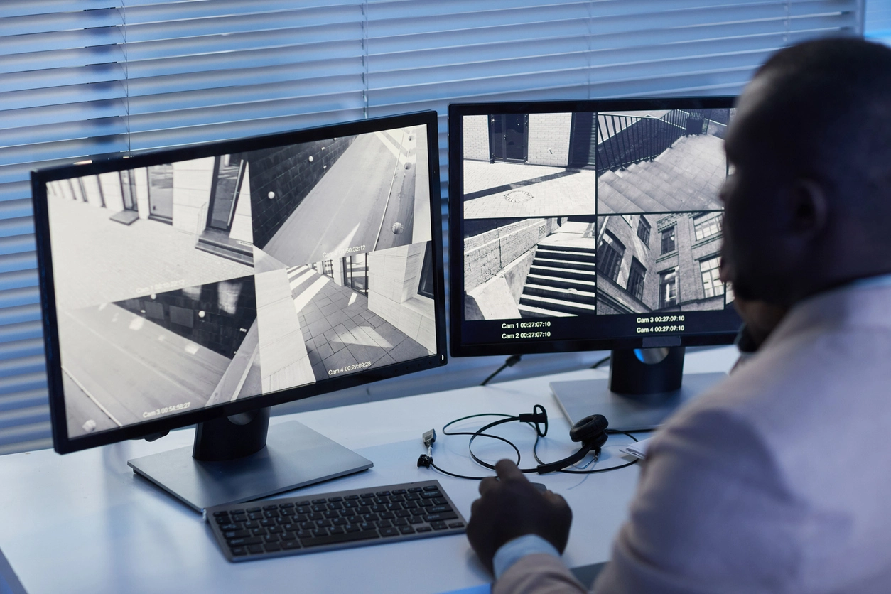 traditional CCTV local monitoring system for business