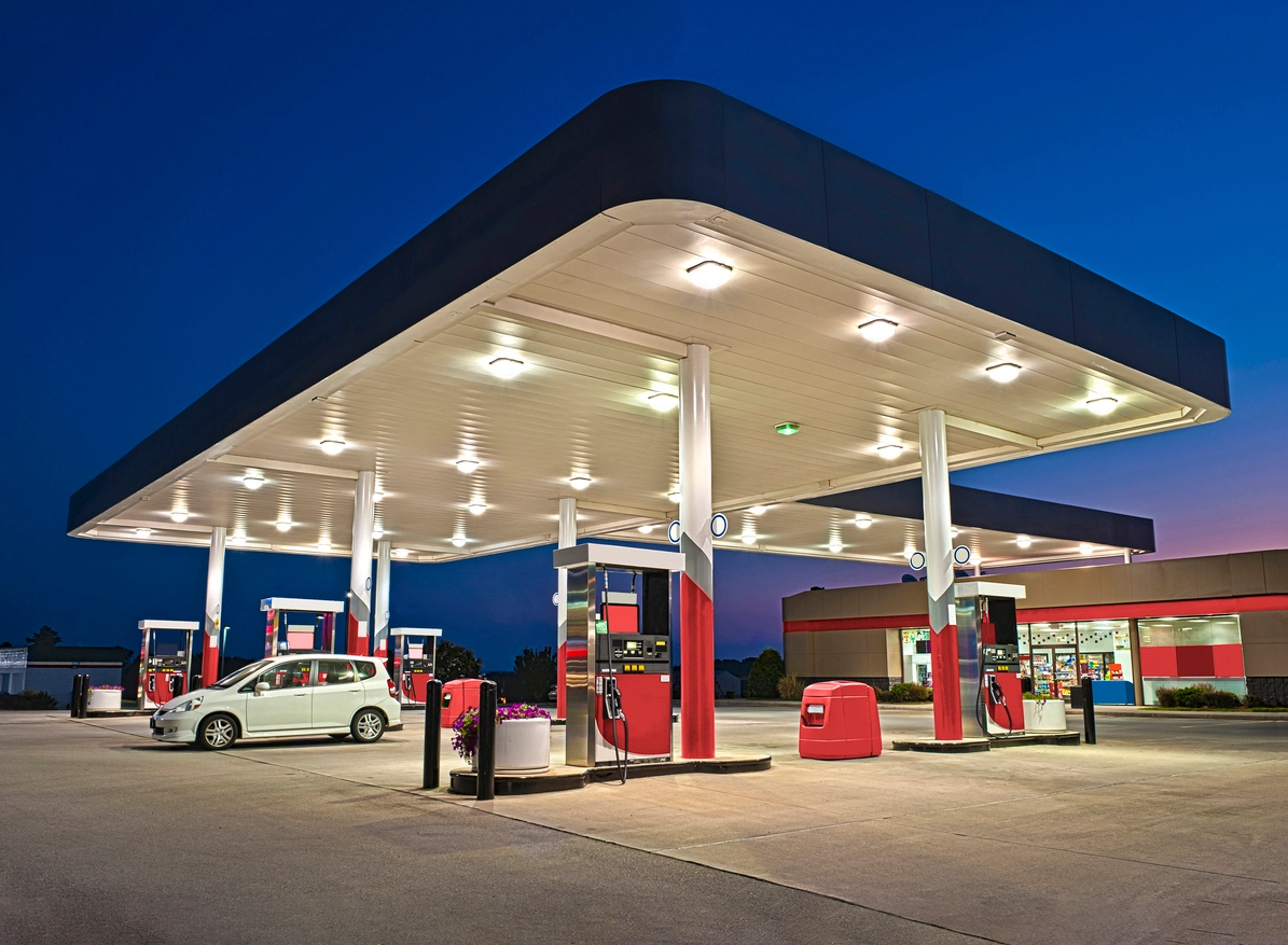 gas station pump island surveillance cameras