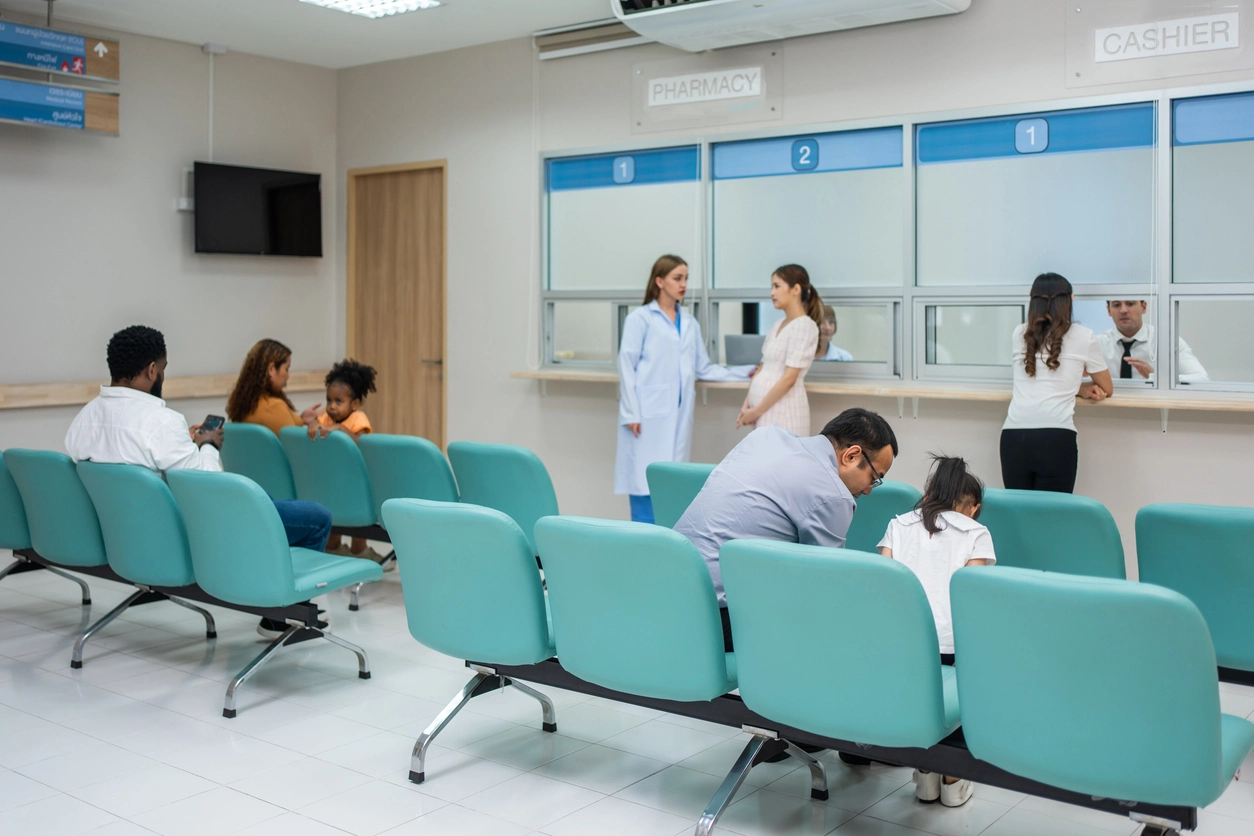 hospital entrance and visitor access surveillance cameras