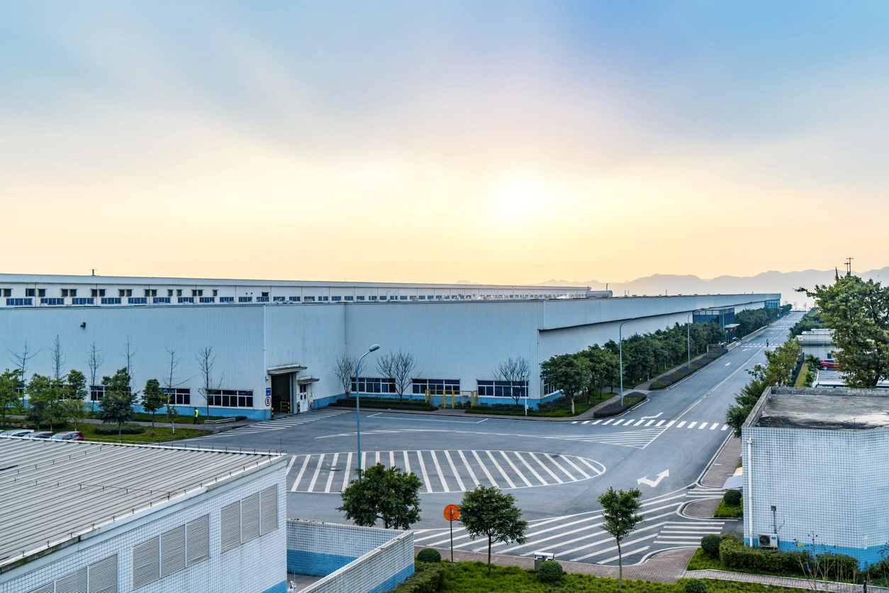 manufacturing parking lot and exterior surveillance cameras