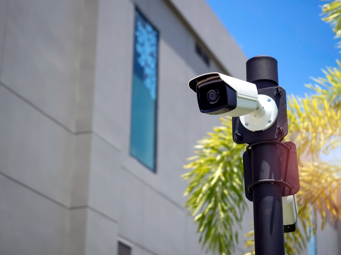 government building security camera surveillance