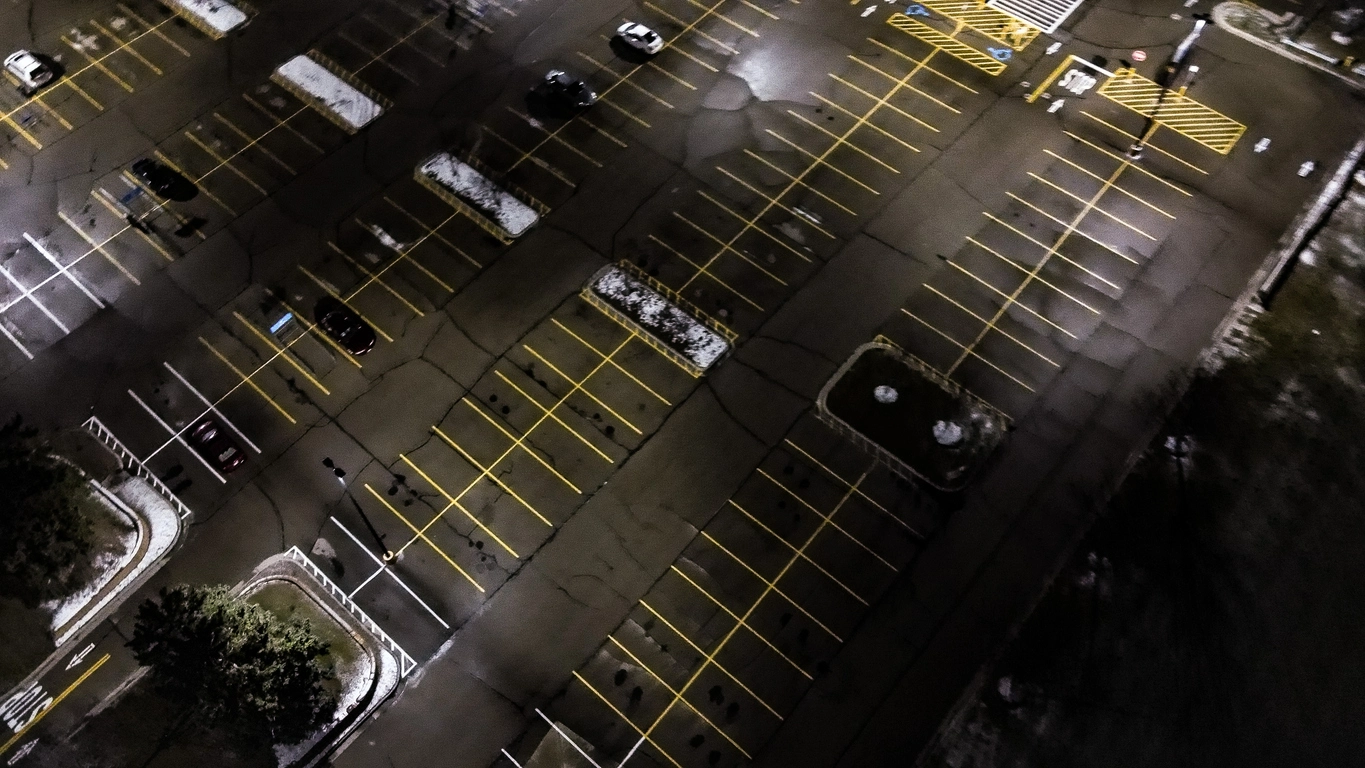 full color night security camera monitoring warehouse loading dock