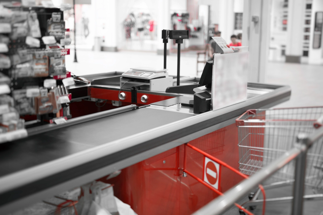 megapixel camera monitoring retail register and transaction counter