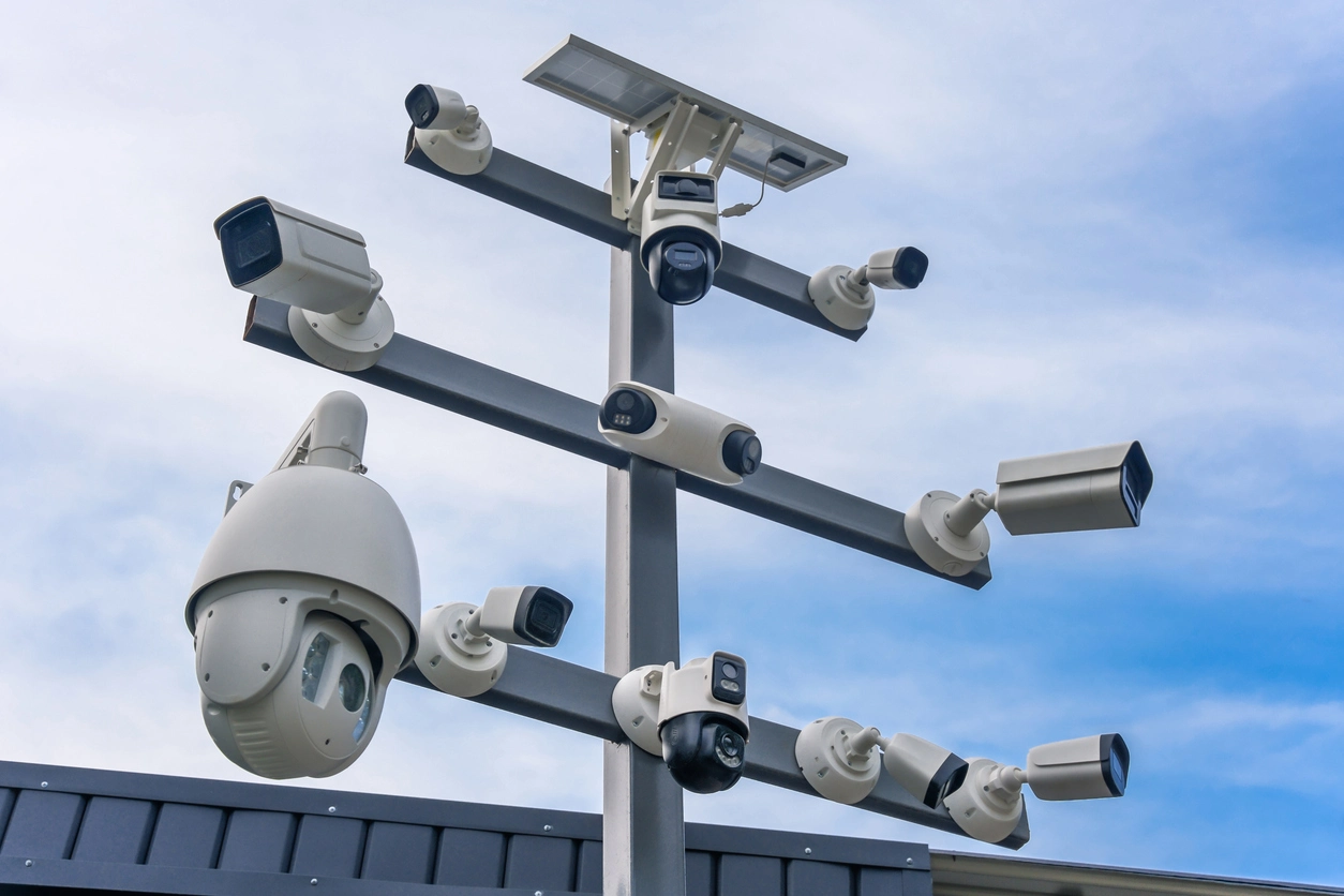 PTZ camera and fixed camera system design for commercial surveillance