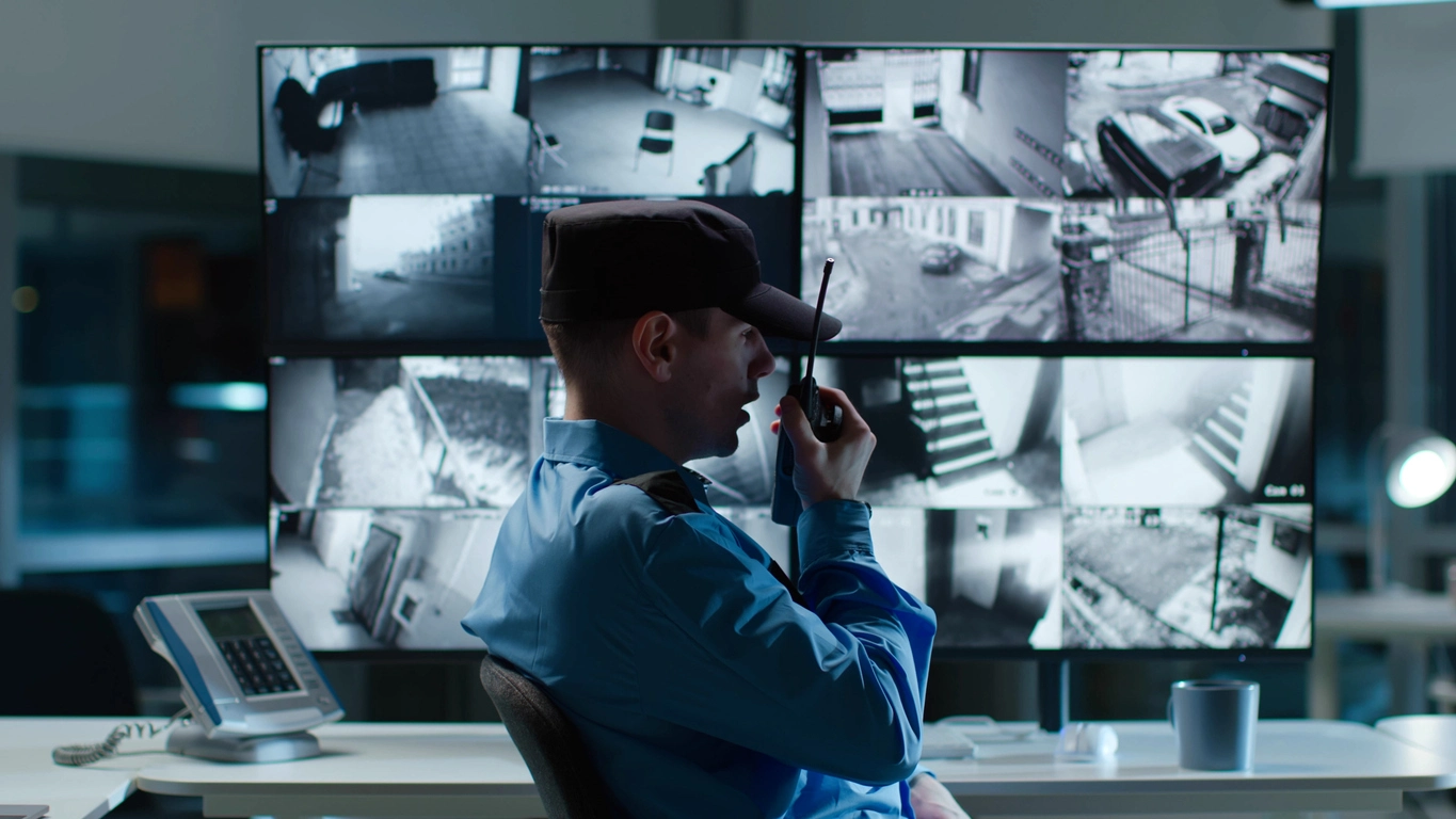large commercial surveillance system with centralized video storage
