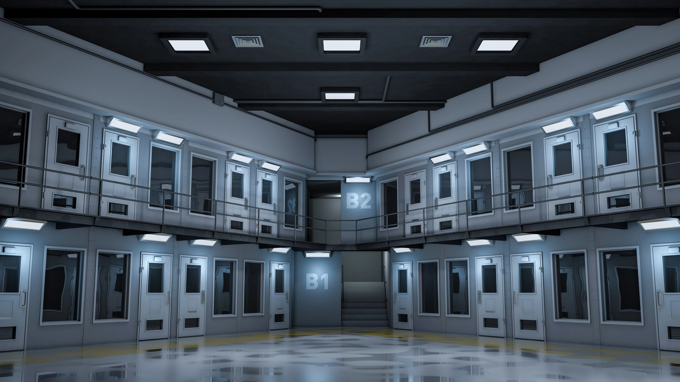 correctional institution security camera monitoring secure public sector facility