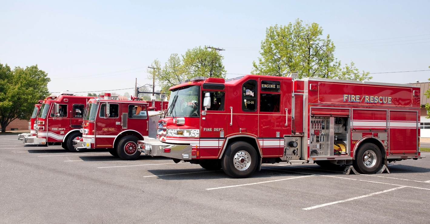 outdoor security camera monitoring fire department parking lot