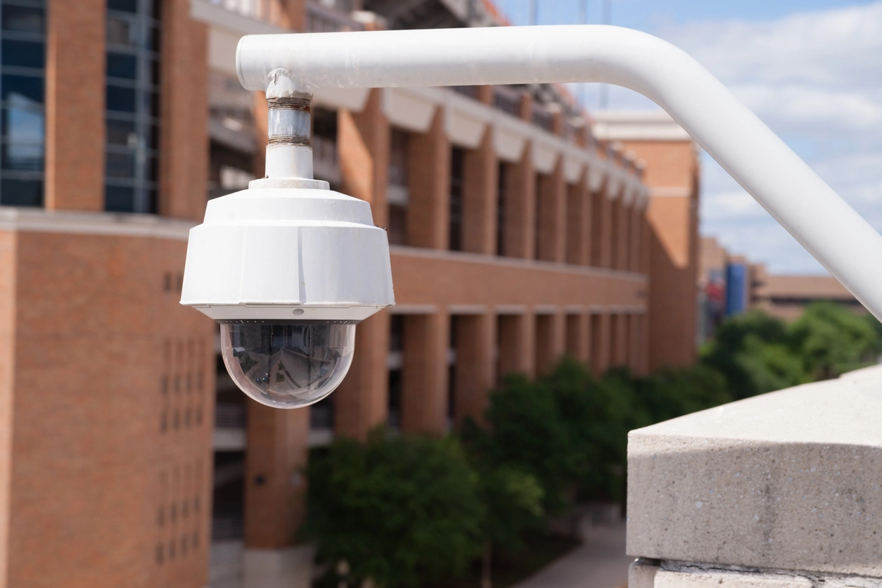 government building security camera system monitoring public facility