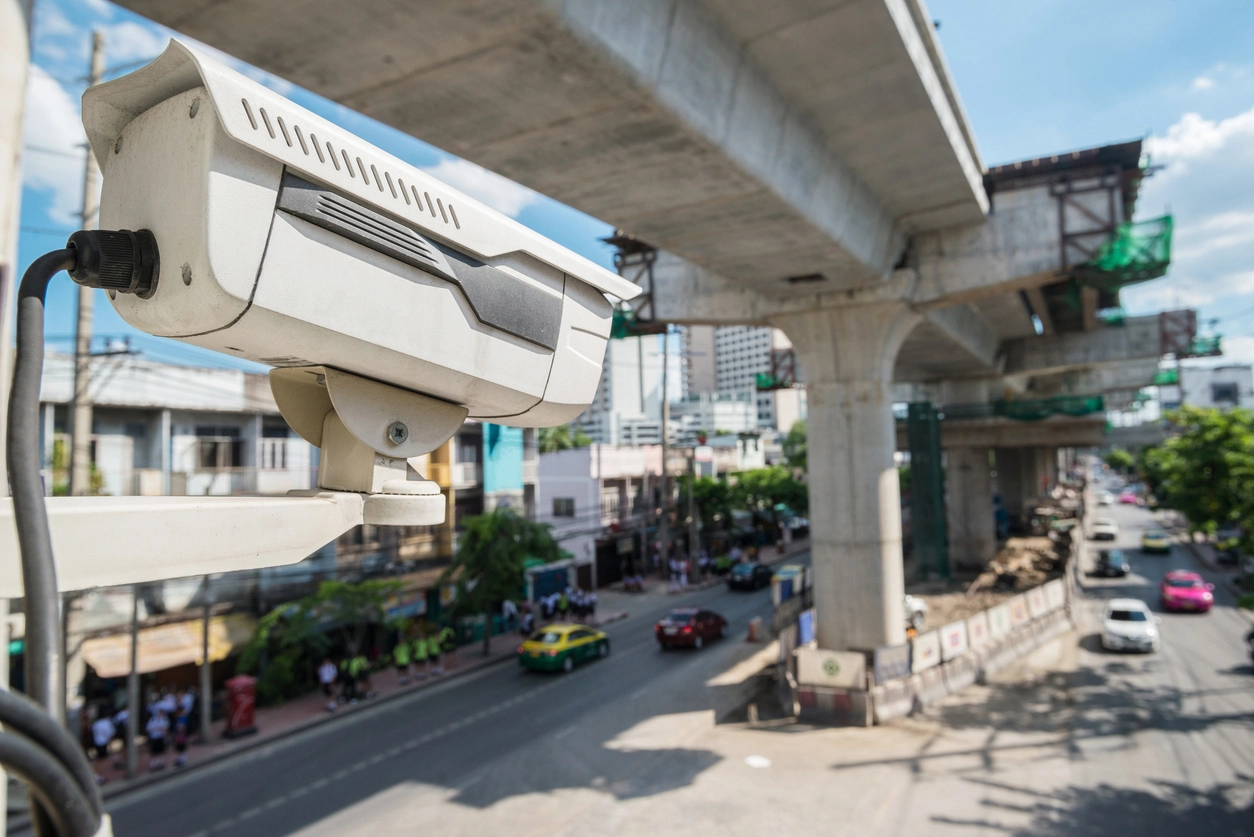 regional transit authority security camera monitoring public transportation station