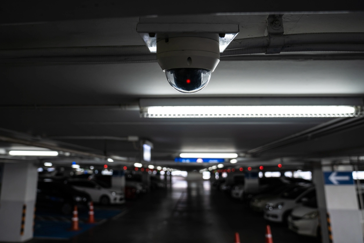 apartment parking lot surveillance security cameras