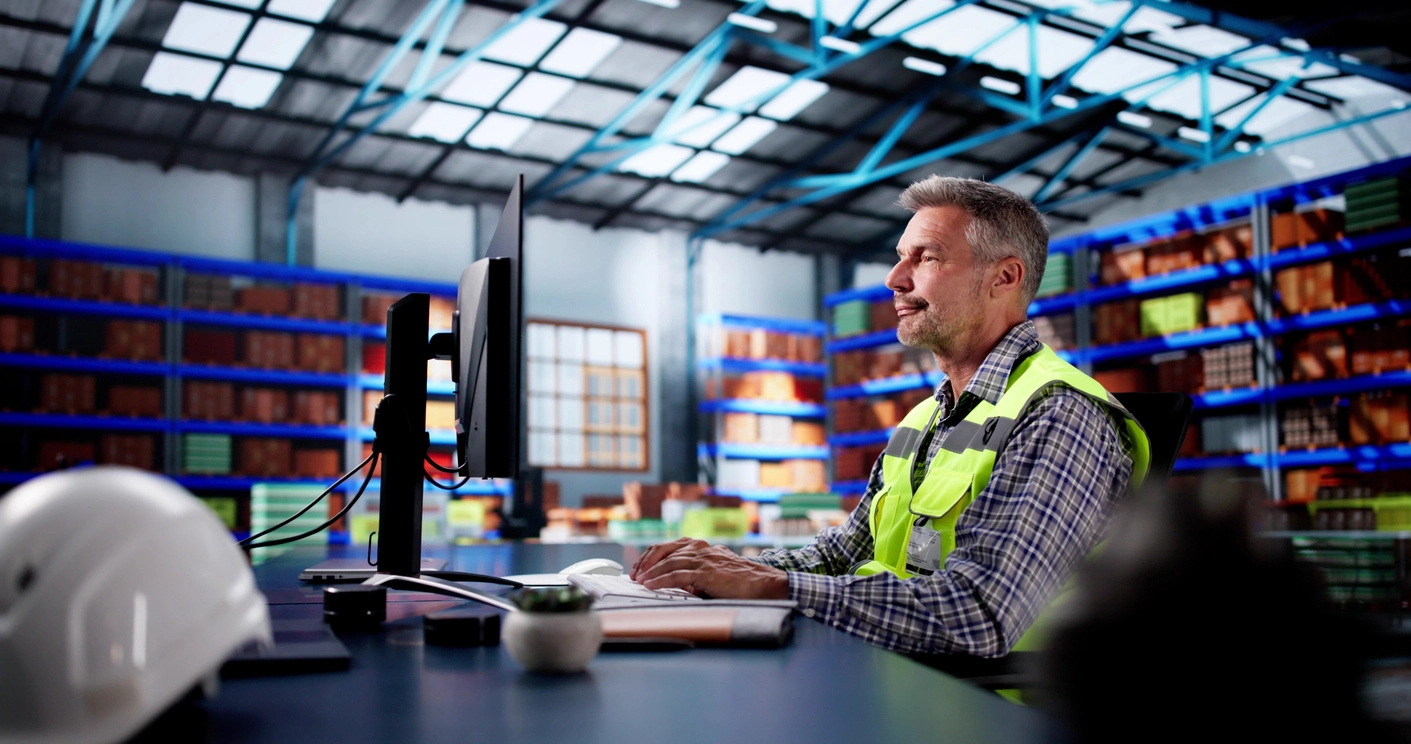 security cameras monitoring workplace production area for accident review