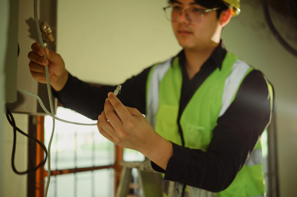 structured cabling for commercial security camera installation